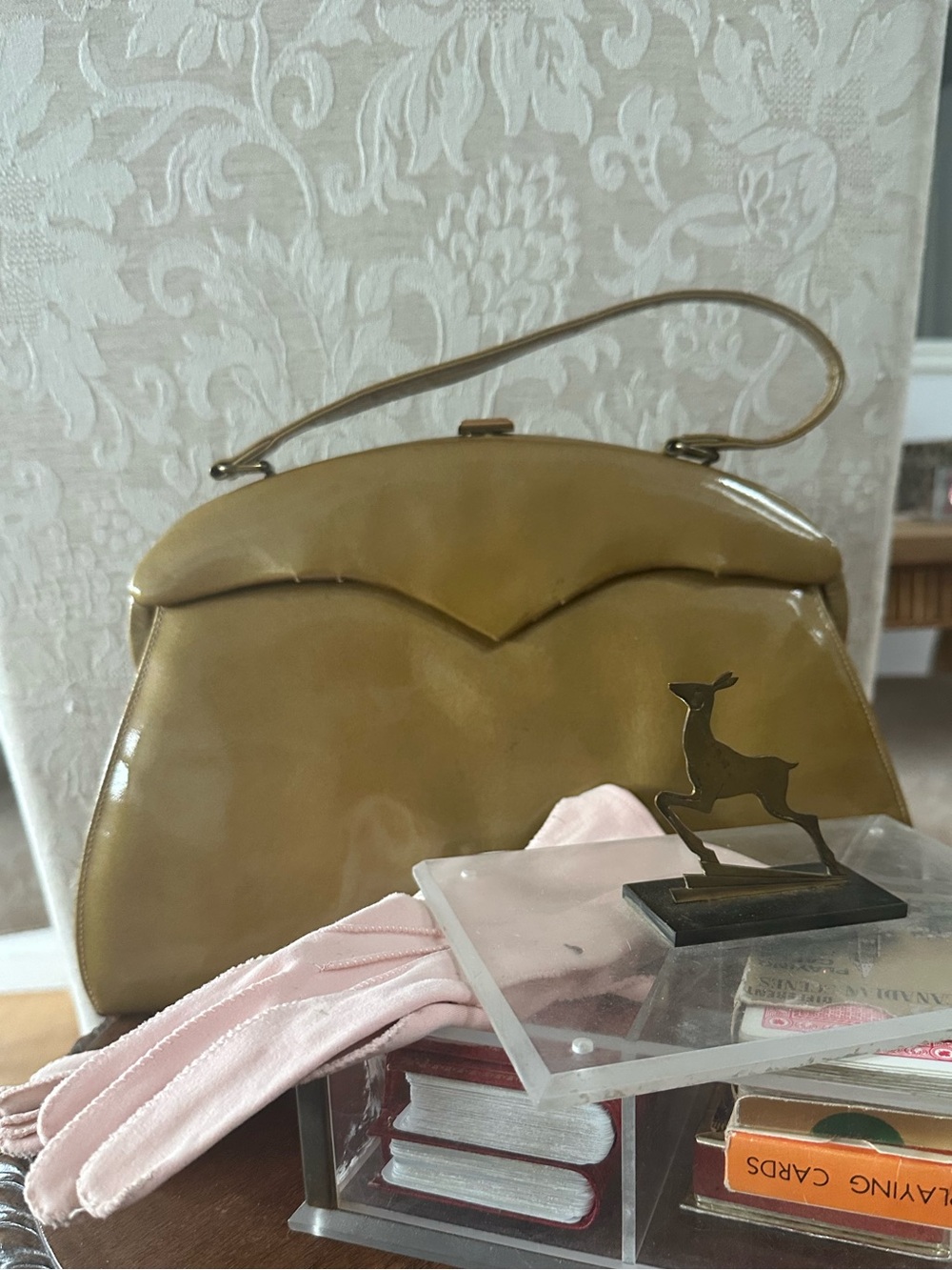 Vintage Top Handle Bag As Found